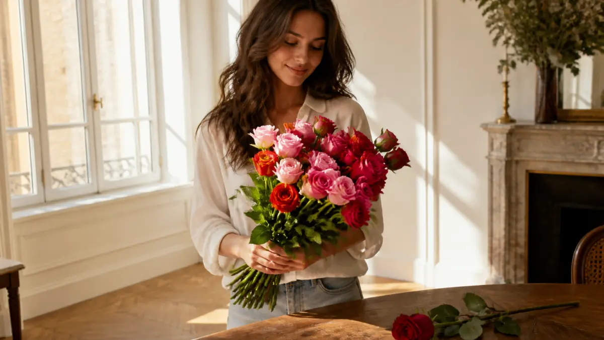 Roses : quelle couleur offrir selon le message ?