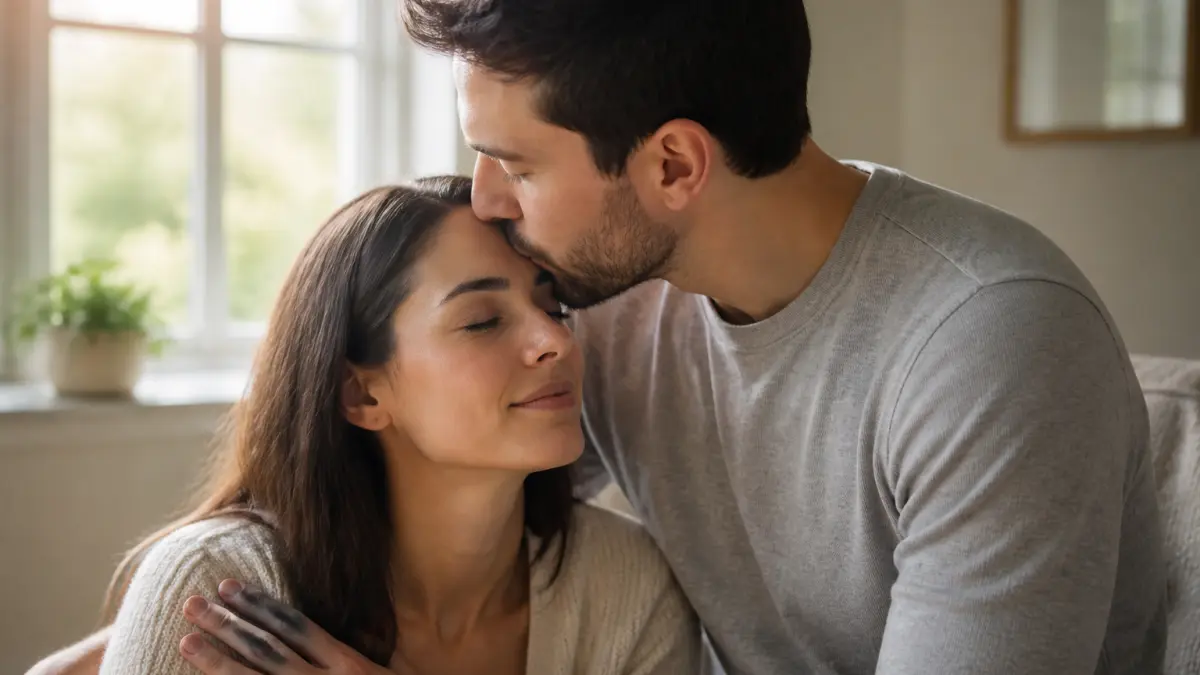 Bisou sur le front : pourquoi ce geste est si puissant