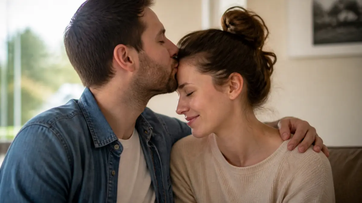 Bisou sur le front : pourquoi ce geste est si puissant